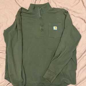 Carhartt Men's Forest Green quarter-zip Jacket